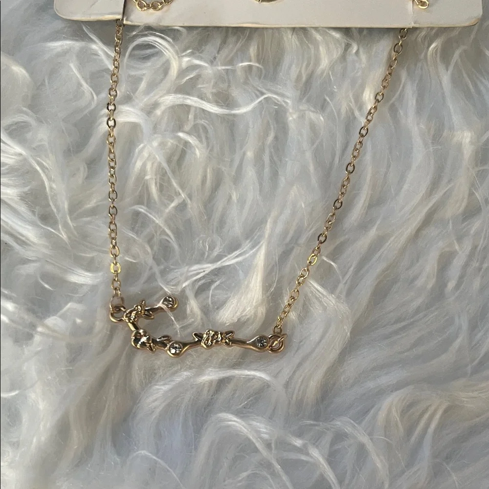 Free People Gold Astrology Necklace in Cancer - Picture 2 of 6